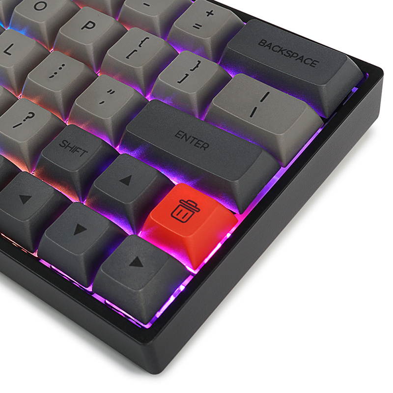SK64 64 Keys Wired Mechanical Keyboard Gaming Keyboard with RGB Backlit, PBT Keycaps, Arrow Keys, IP6X Dustproof Waterproof Hot Swappable for Win/Mac/Gaming(Mechanical Optical Axis:Brown/Red )