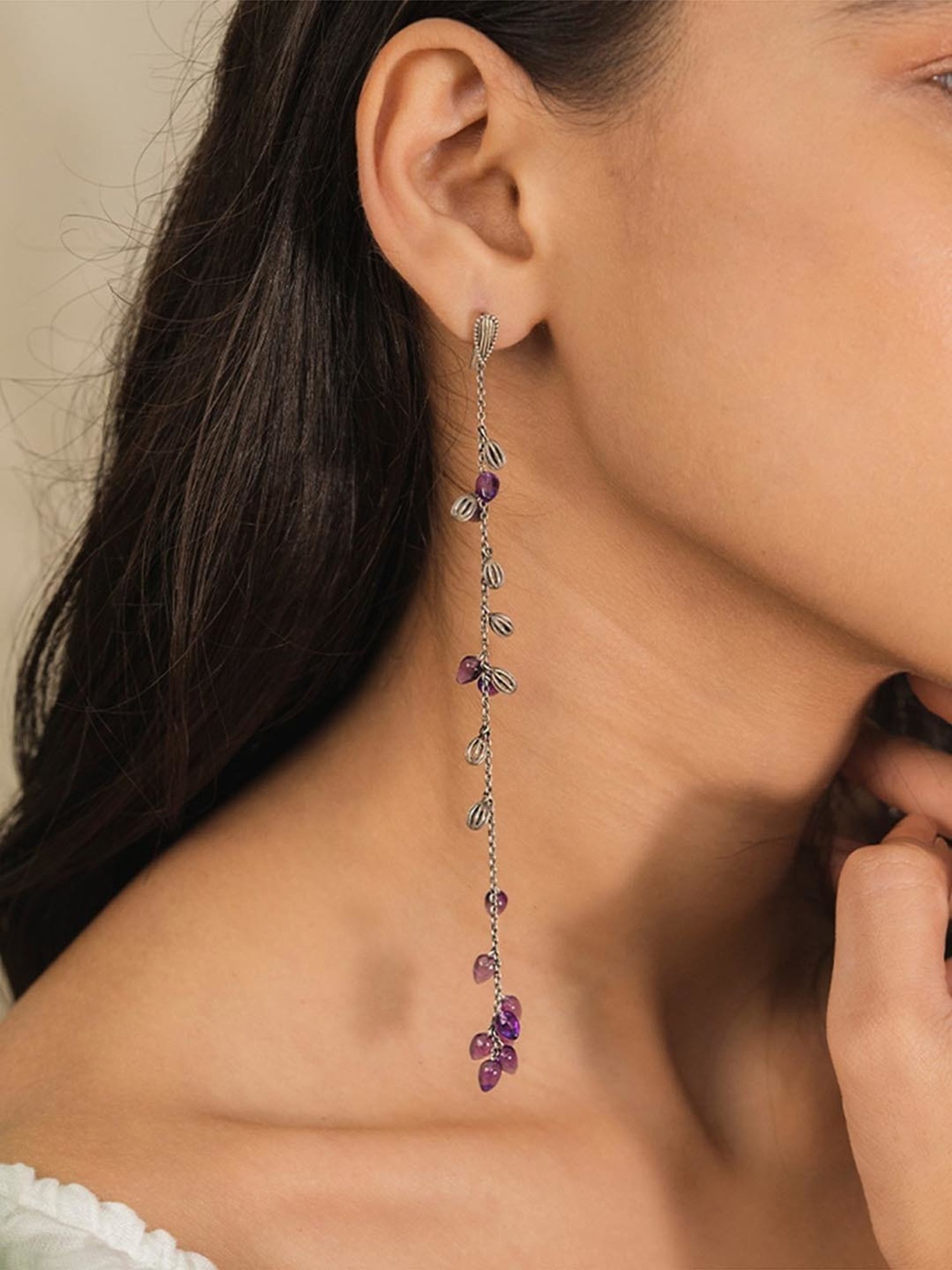 Shaya 92.5 Sterling Silver Mammilaria Bloom Earrings for Women