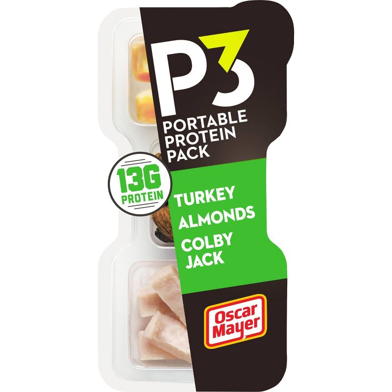 Oscar Mayer P3 Turkey Cheese Almonds - 2oz