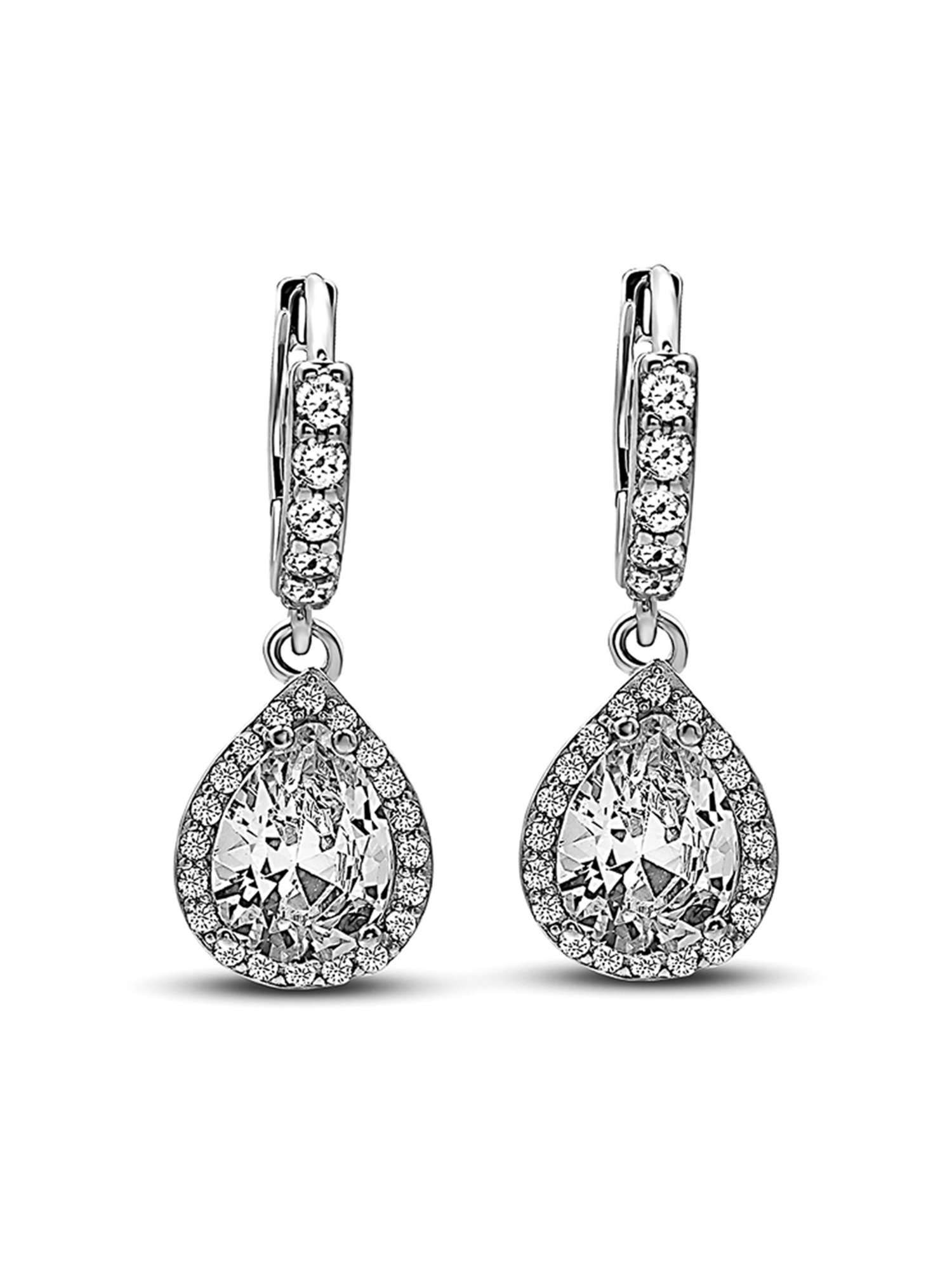 Silberry 92.5 Sterling Silver Glory Hoop Earrings for Women