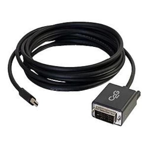 C2G 54335 C2G 6ft Mini DisplayPort Male to Single Link DVI-D Male Adapter Cable - Black - DisplayPort/DVI-D for Monitor, Notebook, Tablet - 6 ft - 1 x Mini DisplayPort Male Digital Audio/Video - 1 x
