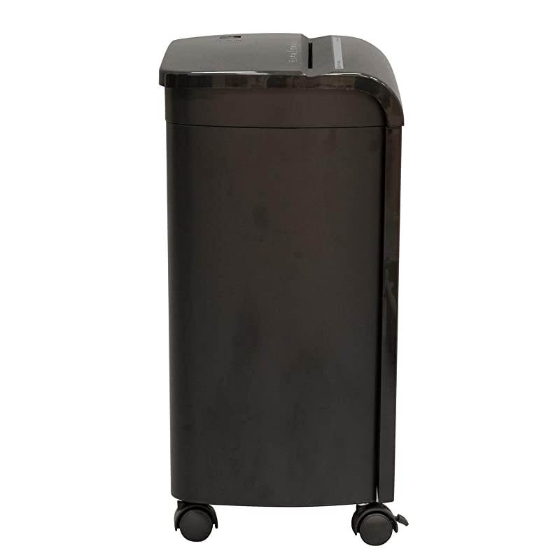 FM121PBLK 12Sheet High Security Micro Cut Paper Credit Card Shredder with Waste Bin Shredder Black