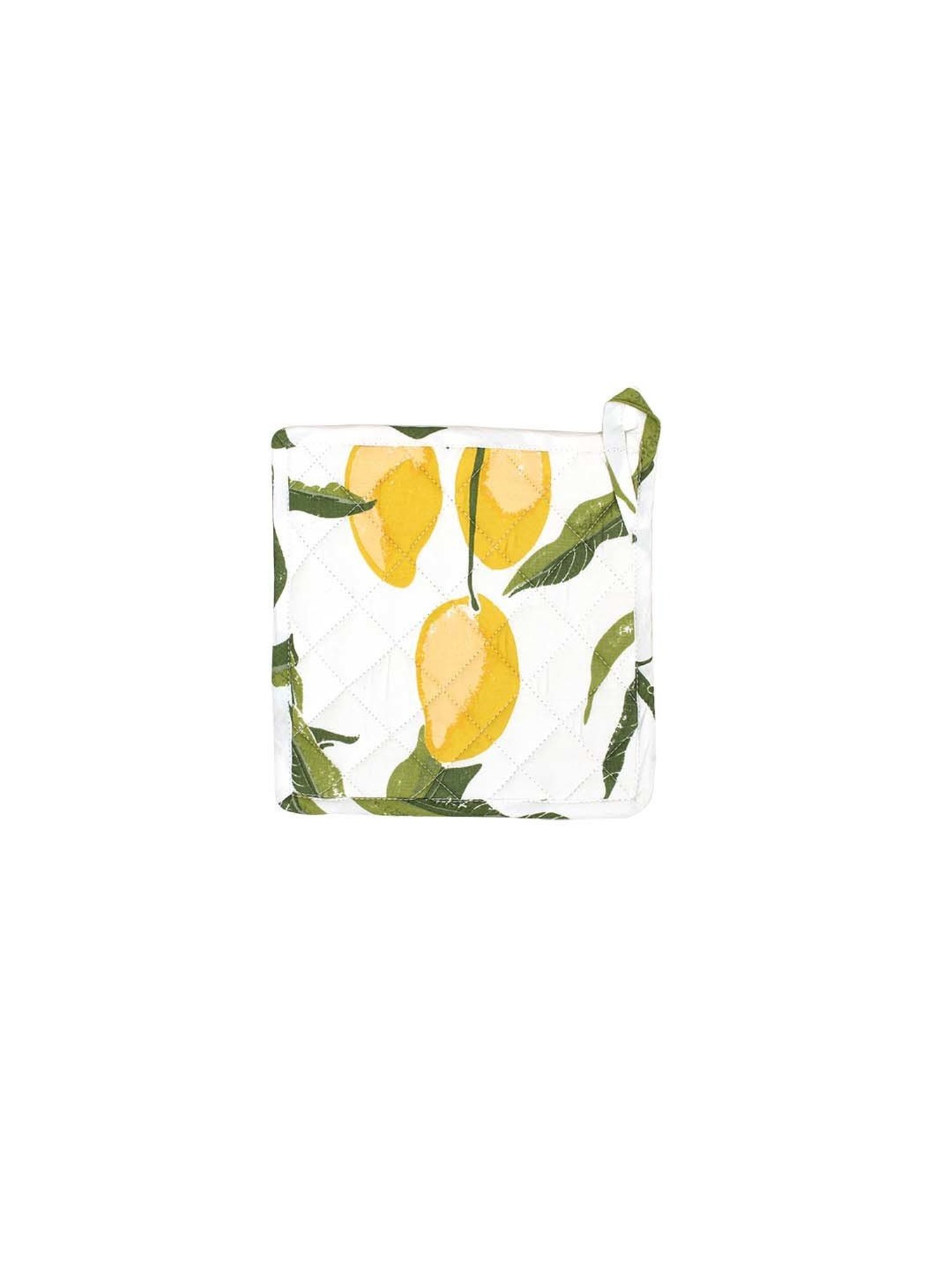 House This Rasaal Yellow & White Cotton Pot Holders - Set of 2