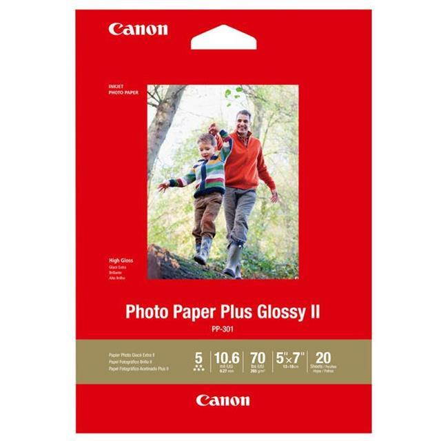 Canon PP-301 Glossy Photo Paper (5x7"), 20 Sheets #1432C002