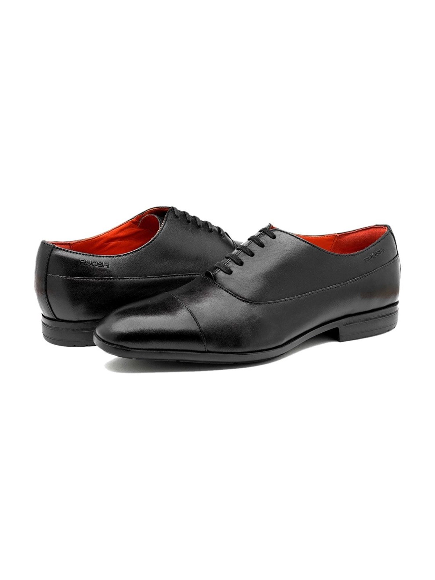 Ruosh Men's Black Oxford Shoes
