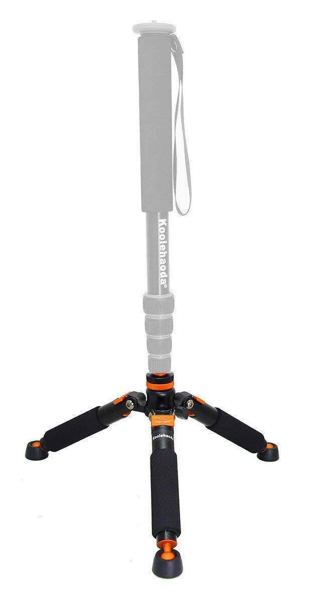 Koolehaoda Mini Tripod & Three Feet Support Stand With 1/4-3/8" Screw For Monopods-SLR Camera Ball Head (A3-Tripod holder)