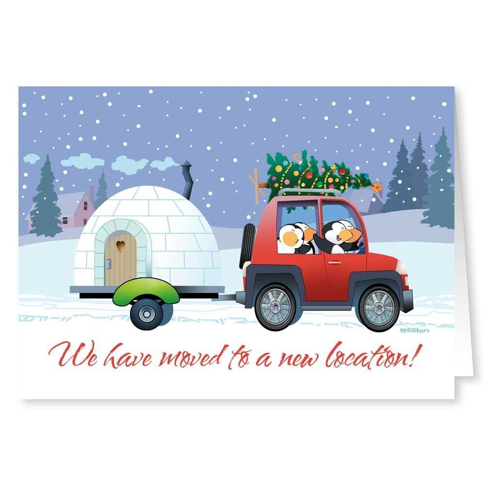 New Address/We've Moved Holiday Card 18 Cards & Envelopes