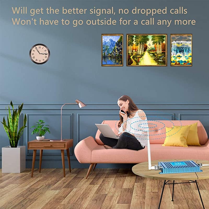 LTE ATT TMobile 65dB 700MHz Cell Phone Signal Booster for Home and Office Band 1217 FDD LTE Mobile Phone Signal Amplifier Including 45 Feet RG58 Cable Repeater Full Kit