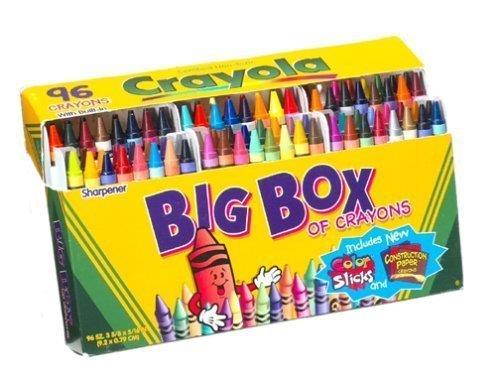 Crayola 520096 Crayons Box, 96 Count (Case of 6)