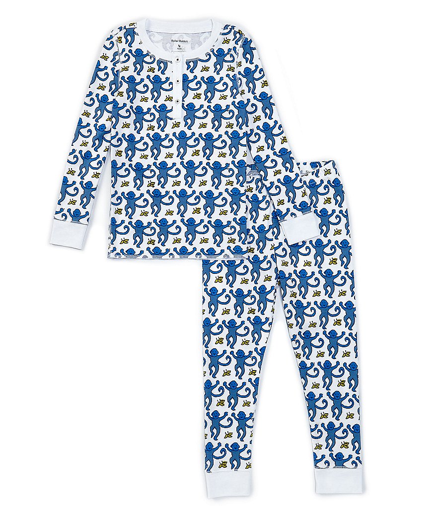 Roller Rabbit Baby/Little Kids 12 Months-6 Monkey 2-Piece Family Matching Pajama Set