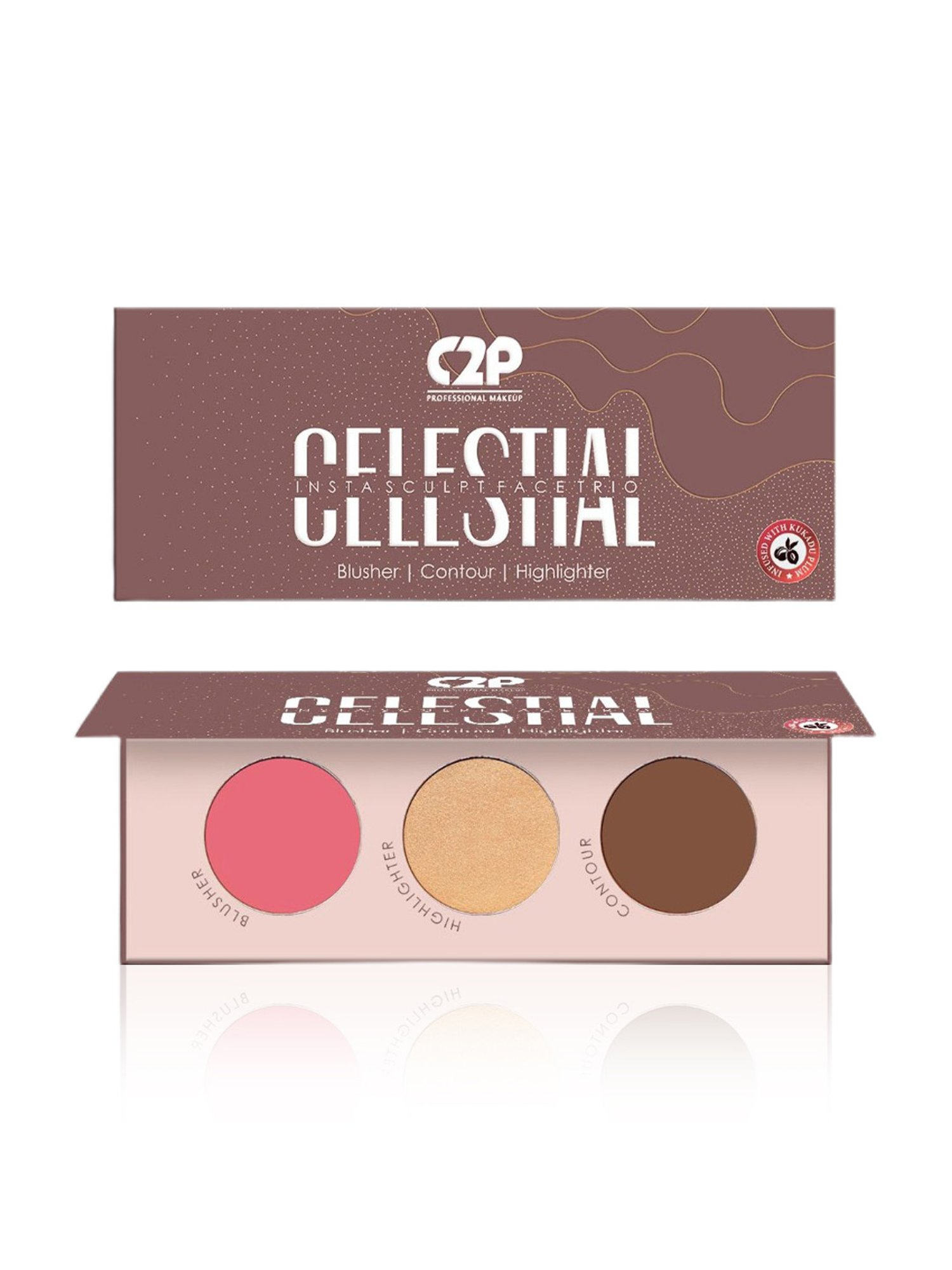 C2P PROFESSIONAL MAKEUP Celestial Insta Sculpt Face Palette - 12 gm