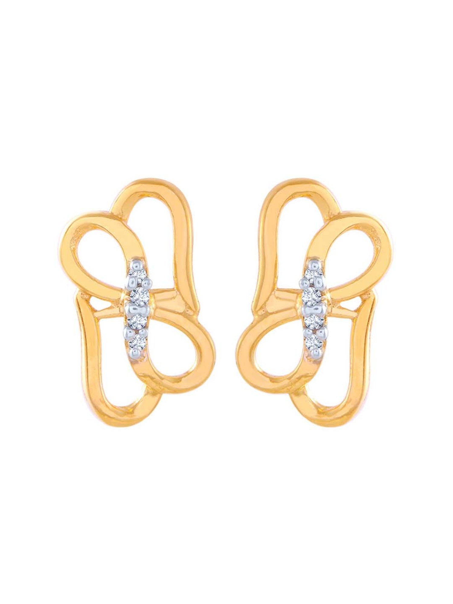 P.C. Chandra Jewellers 14 kt Gold Earrings