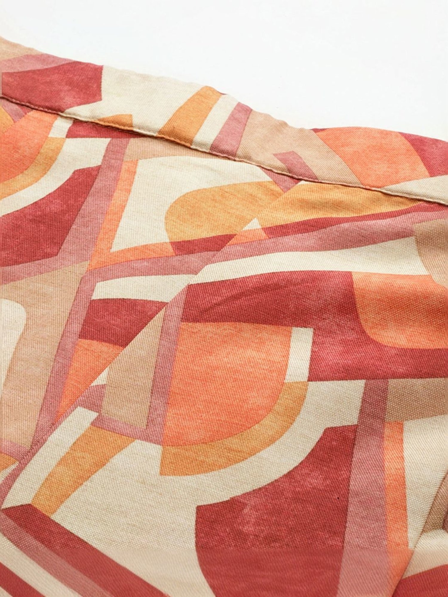 Varanga Beige Printed Crop Top Palazzo Set