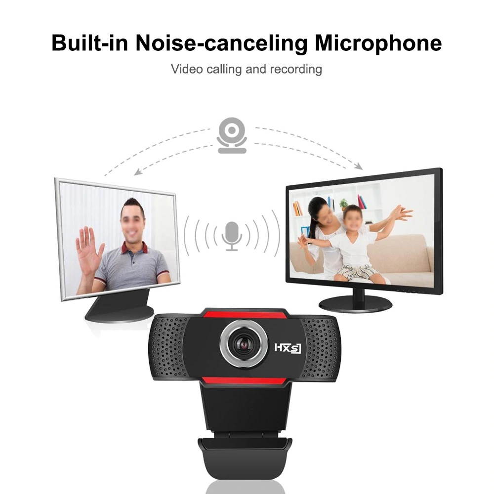 HXSJ S80 USB Web Camera 1080P HD 2MP Computer Camera Webcams Built-In Sound-absorbing Microphone 1920 *1080 Dynamic Resolution
