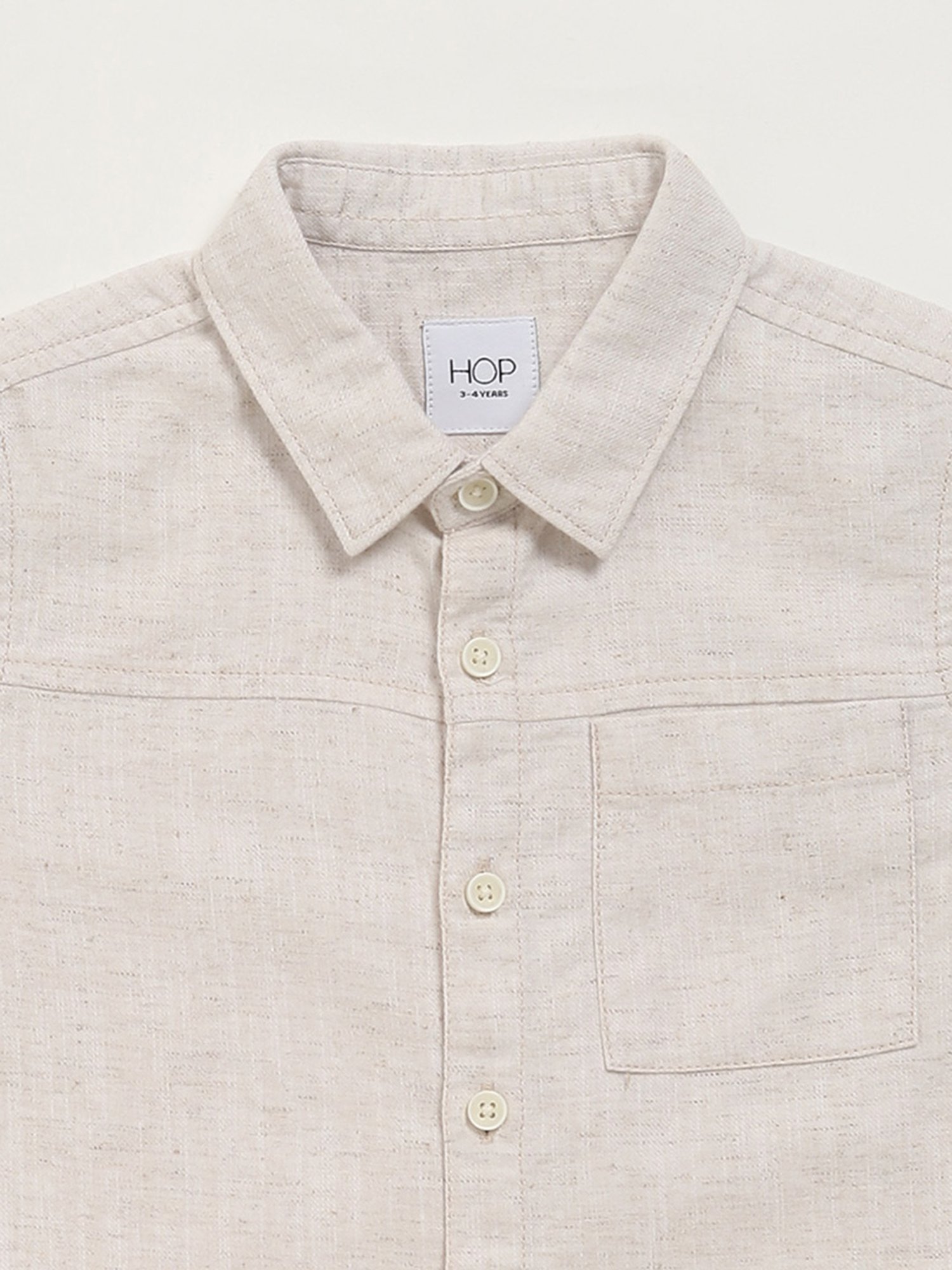 HOP Kids by Westside Plain Beige Shirt