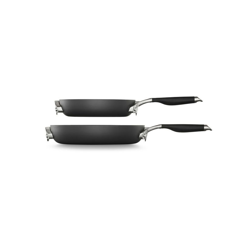 Calphalon Select 8" and 10" Space Saving Hard-Anodized Nonstick Fry Pan Set