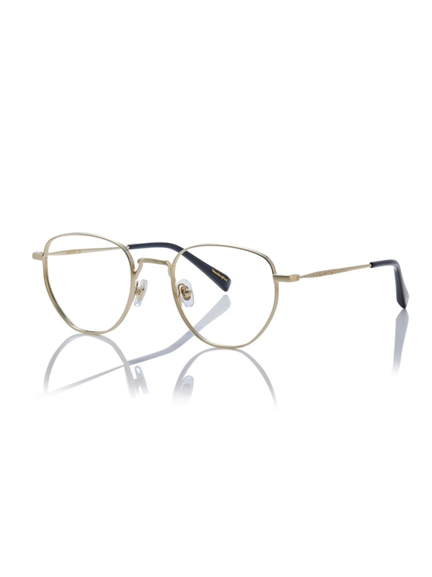 Shisen Fox Fuji Dark Gold Round Unisex Blue Filter Computer Lenses -50 mm