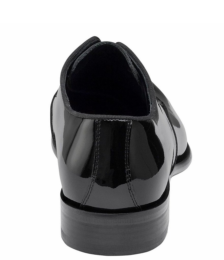 Johnston & Murphy Collection Men's Whilshire Plain Toe Patent Leather Oxfords