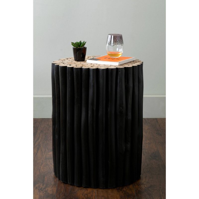 Maryann Teak End Table Black - East At Main