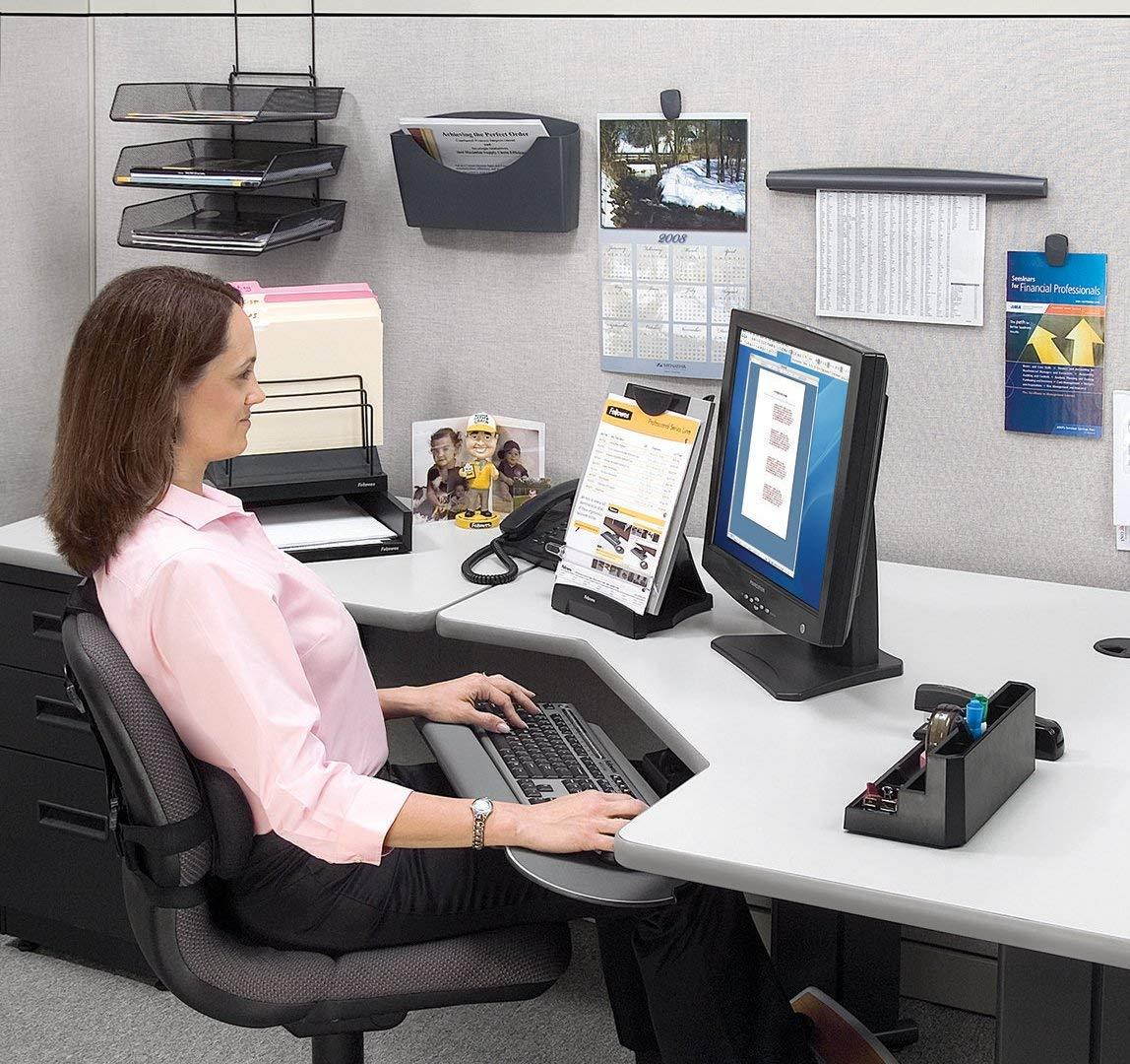 Fellowes 75275 Plastic Partition Additions File Pocket, Letter, Dark Graphite