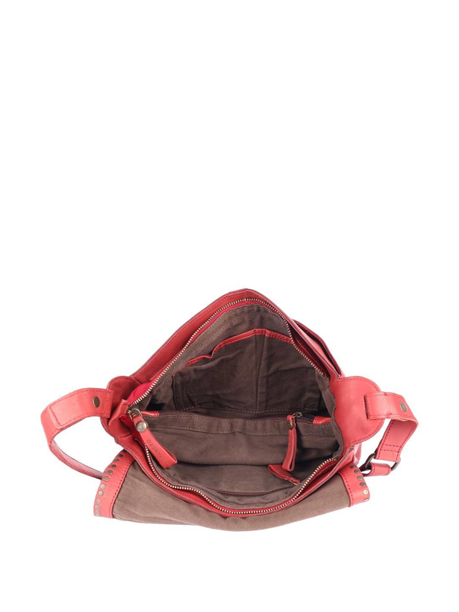 KOMPANERO Alaska Red Embellished Medium Sling Handbag