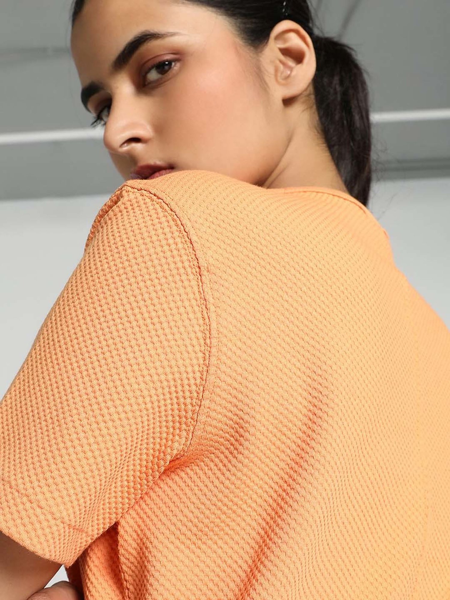 Puma Peach Self Pattern T-Shirt