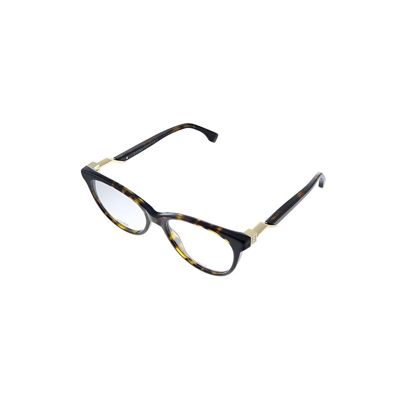 Fendi  086 Womens Cat-Eye Eyeglasses Havana 52mm