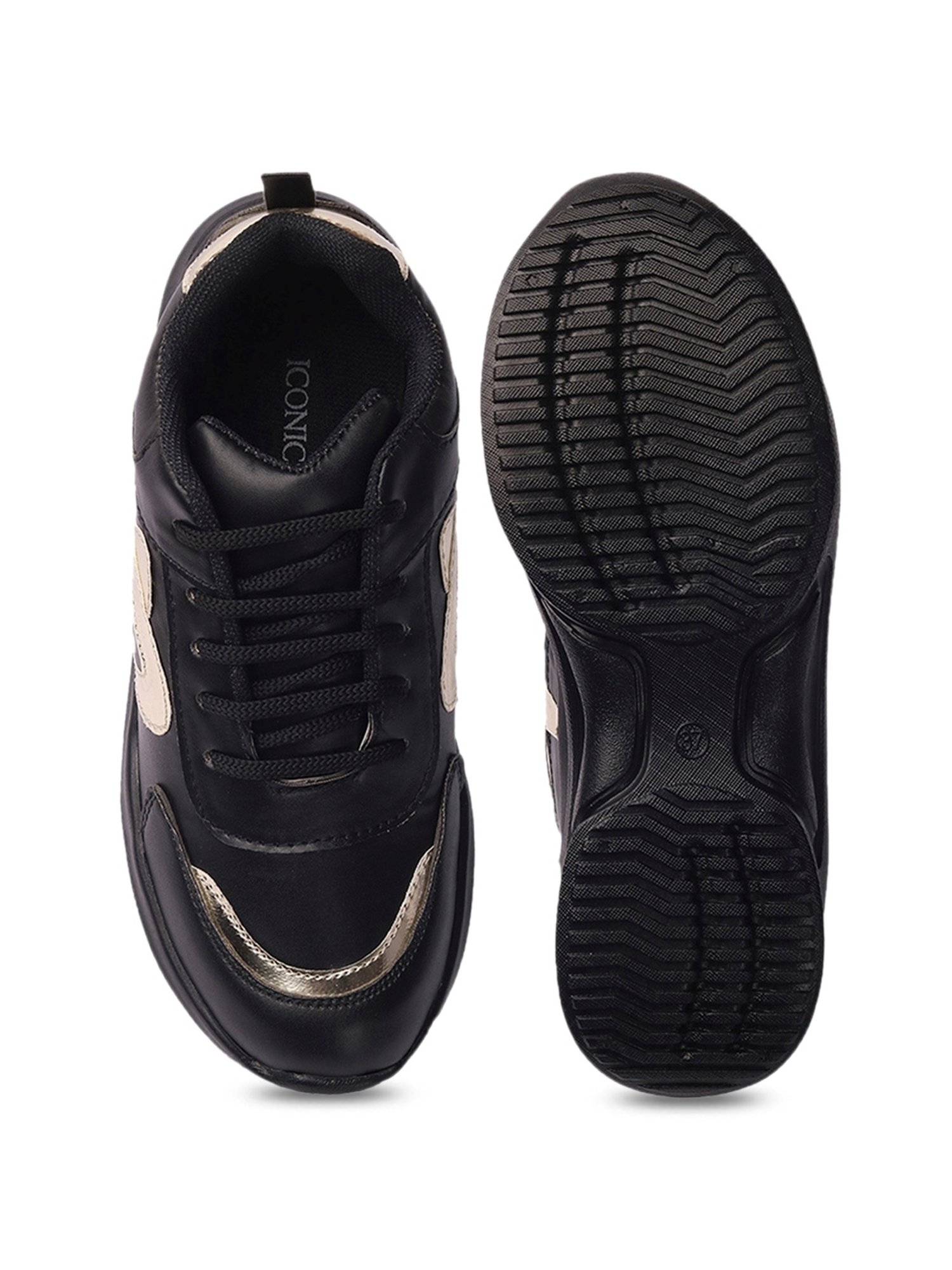 Iconics Women's Black Running Shoes