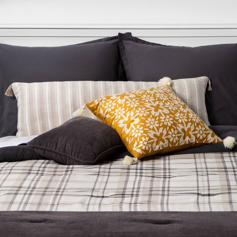 Christmas 14.0" Cardinal On Branch Pillow Berries Red Bird Home Decor  -  Decorative Pillow