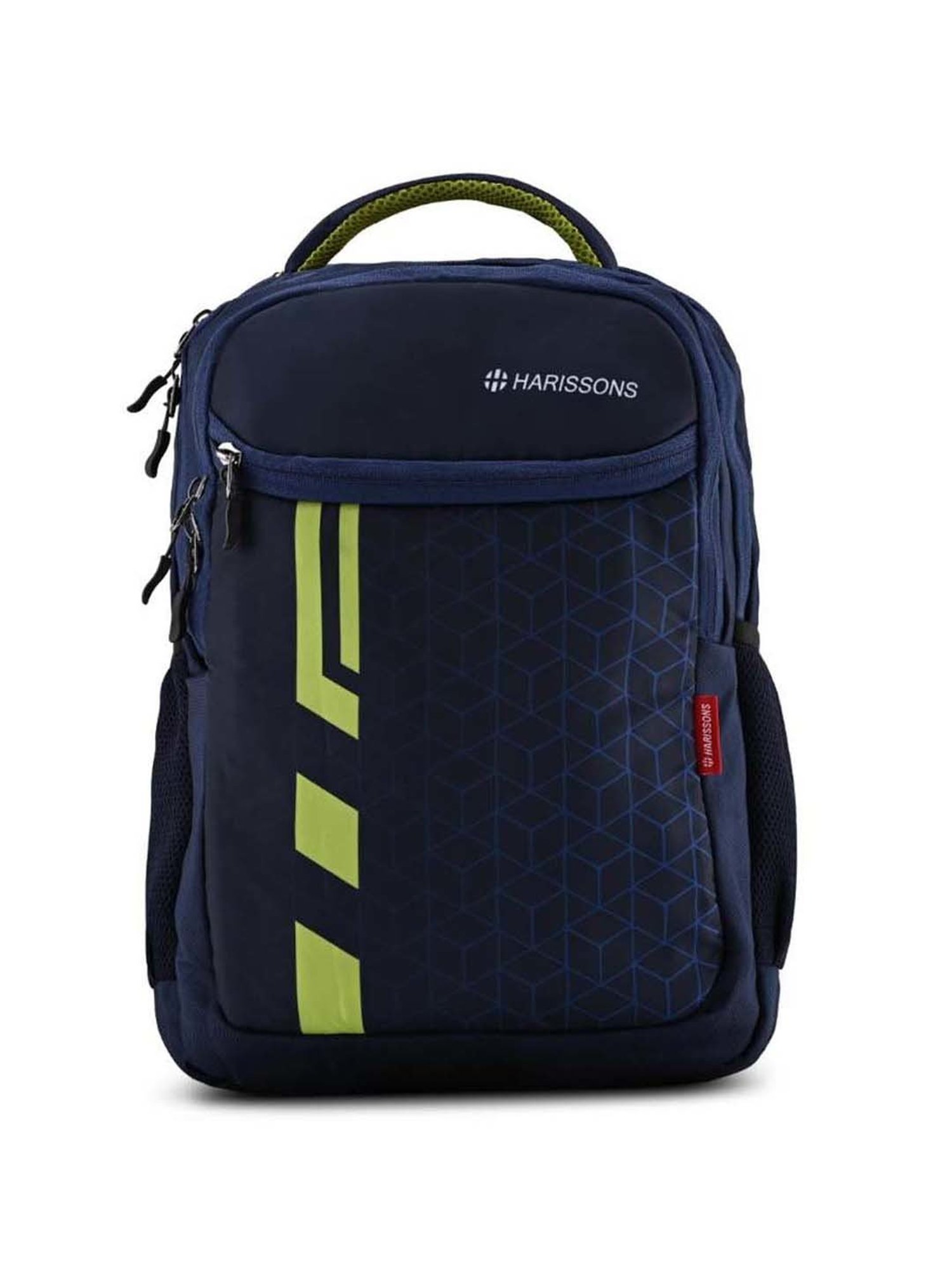 Harissons Laser Navy Blue & Green Polyester Printed Backpack - 31 Ltrs