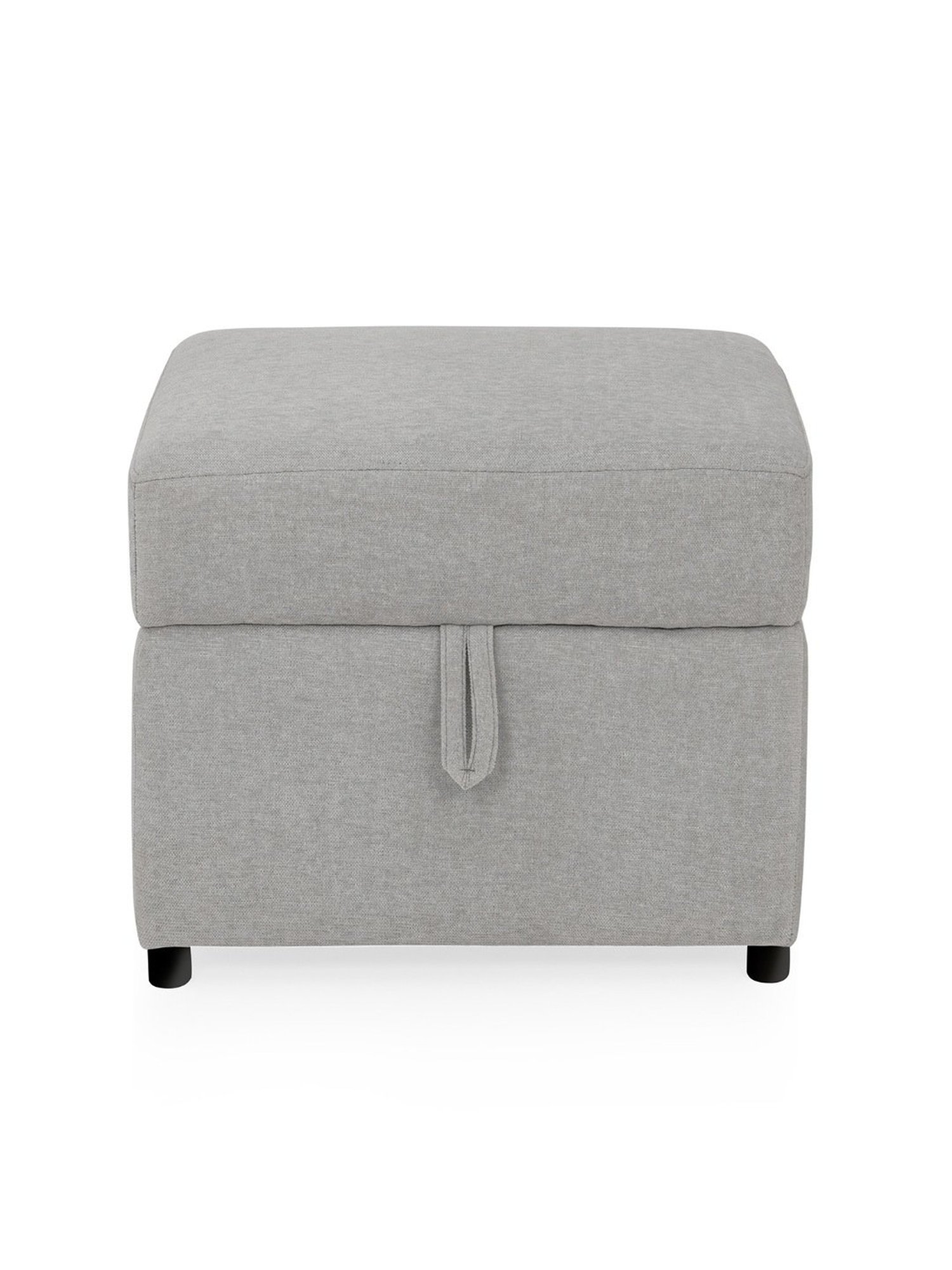 Duroflex Zivo Plus Grey Solid Wood Ottoman