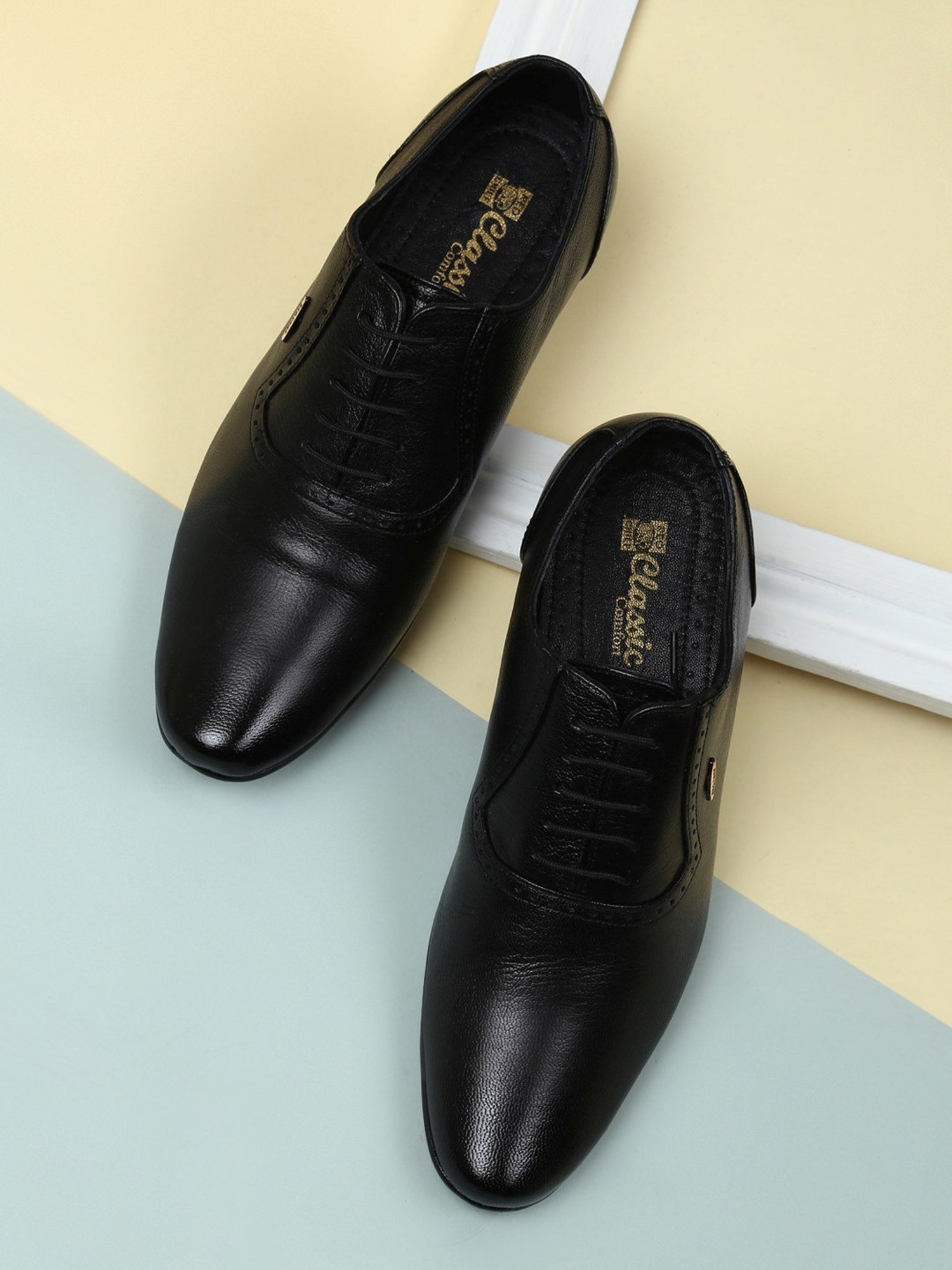 Red Chief Men's Black Oxford Shoes