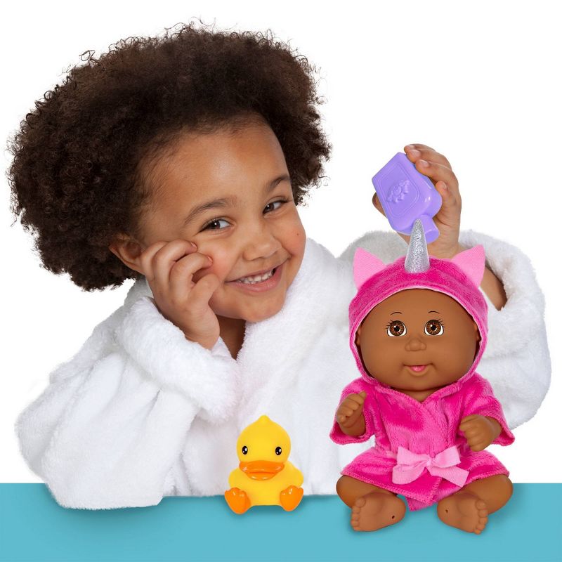 Cabbage Patch Kids 9" Basic Tiny Newborn Bubble N' Bath Unicorn Robe