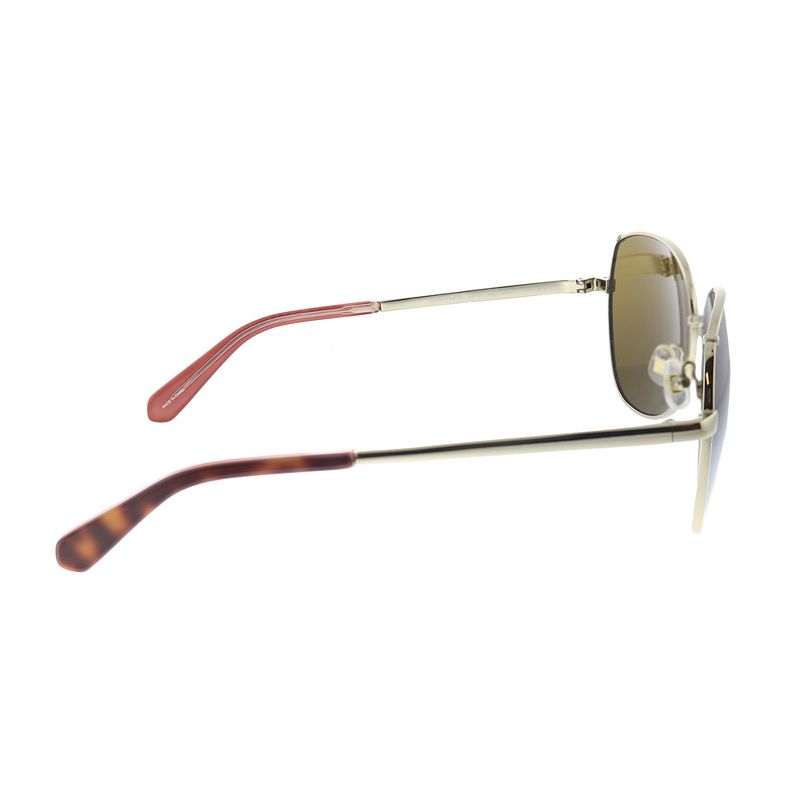 Kate Spade Candida/P/S 3YG Womens Round Polarized Sunglasses Light Gold 58mm