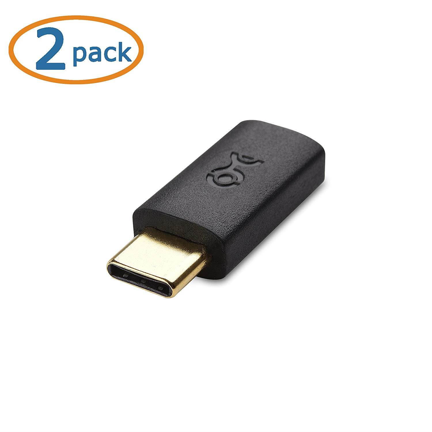 Cable Matters 2-Pack USB C to Micro USB Adapter (USB-C to Micro USB/Micro USB to USB C Adapter)