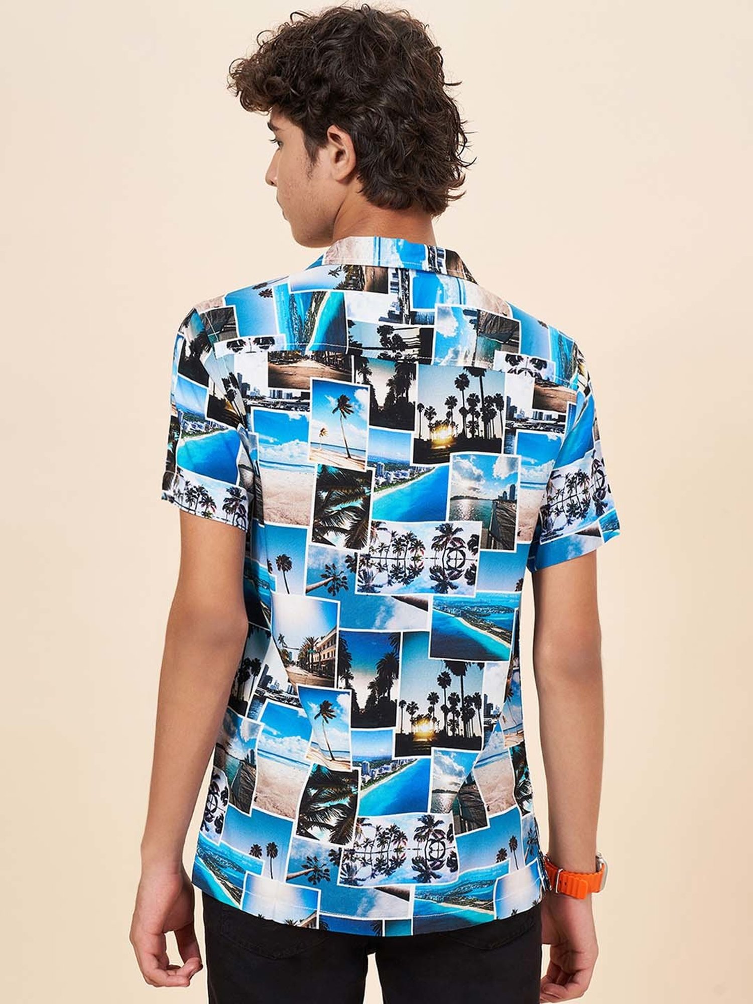 Coolsters by Pantaloons Kids Blue Printed Shirt