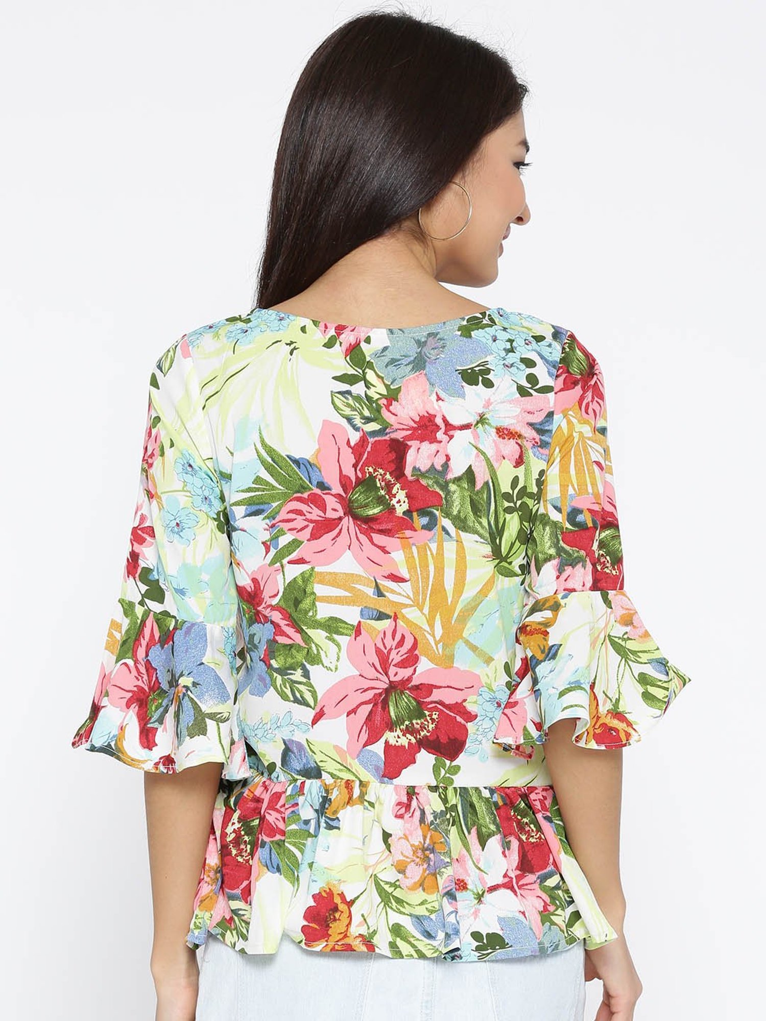 Sera Multicolor Floral Print Top
