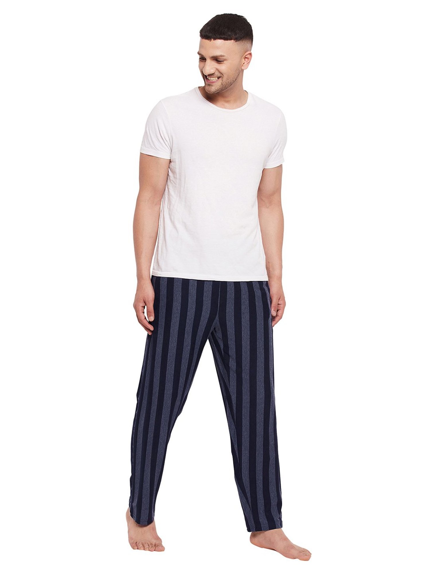 Hypernation Blue & Grey Striped Pyjamas