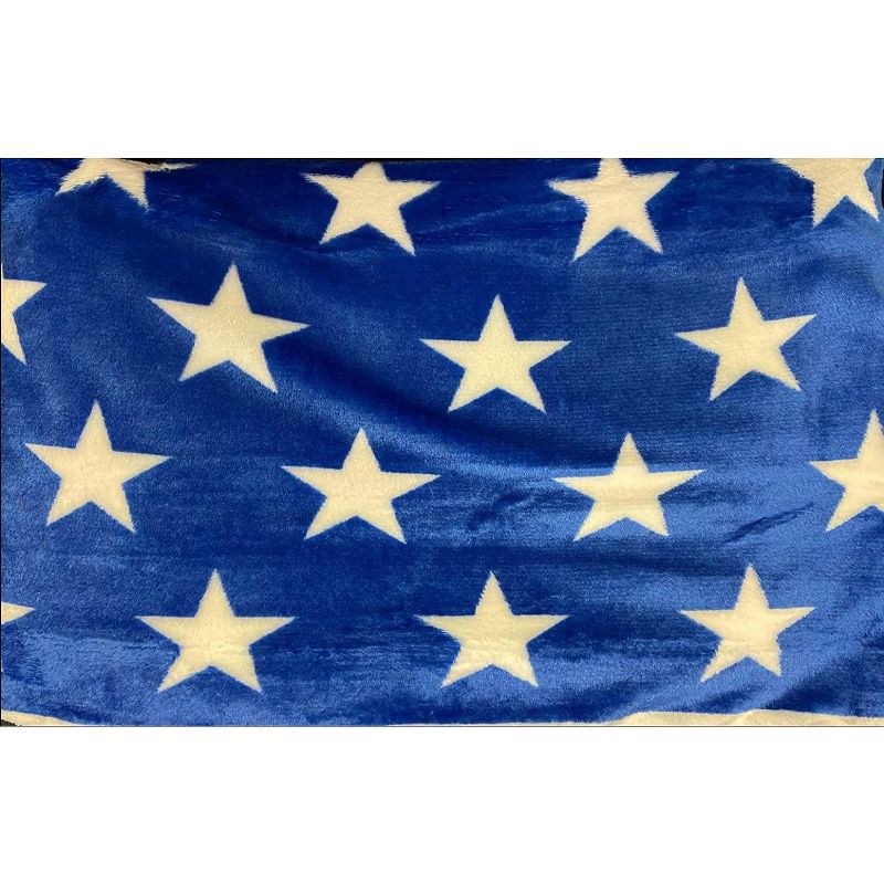 July 4th Stars & Stripes American Flag Ultra Lush Oversized Throw Blanket (50" x 70")