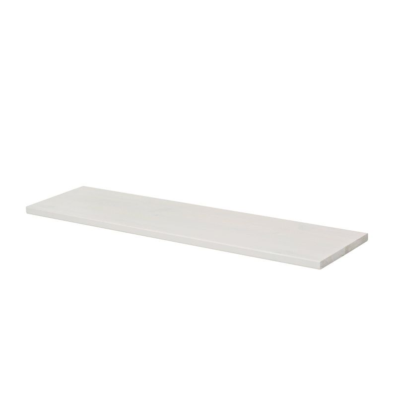 31.5" x 5.9" Filo Pine Shelf White/Black - Dolle Shelving