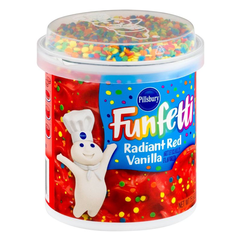 Pillsbury Baking Funfetti Radiant Red Vanilla - 15.6oz