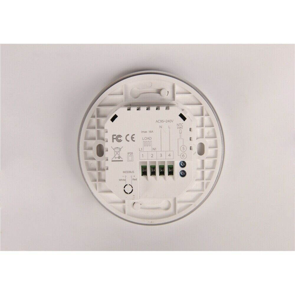 HOMEMAX BHT-6000GBLW Digital Thermostat WiFi LCD Display Programmable Easy Temperature Controller for Smart Home - White