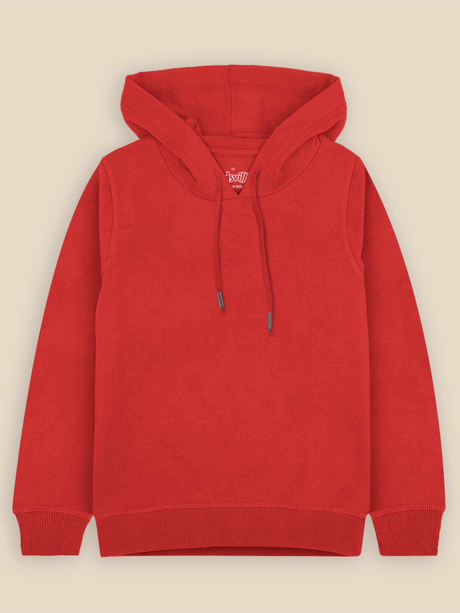 Kidsville Regular Fit Red Hoodie For Boys