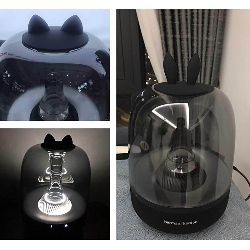 Kardon Speaker Antidust Cover Silicone Lip for Kardon Soundsticks II III and Aura Studio 1 2 Bluetooth Transparent Speaker System Cat Black