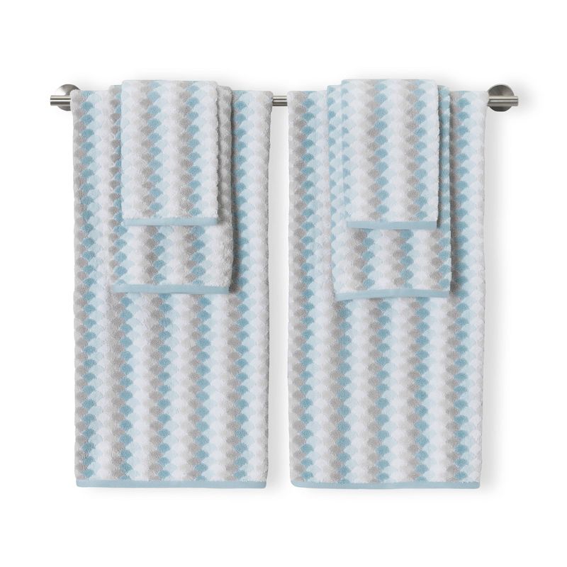6pc Salina Bath Towel Set Seafoam - CARO HOME