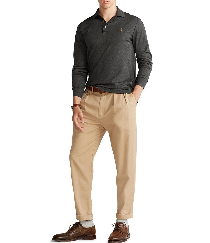 Polo Ralph Lauren Big & Tall Soft Cotton Long-Sleeve Polo Shirt