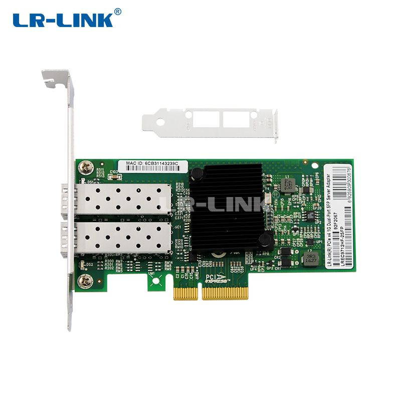 PCI Express x4 Dual Port SFP Gigabit Server Adapter (Intel I350 Based)