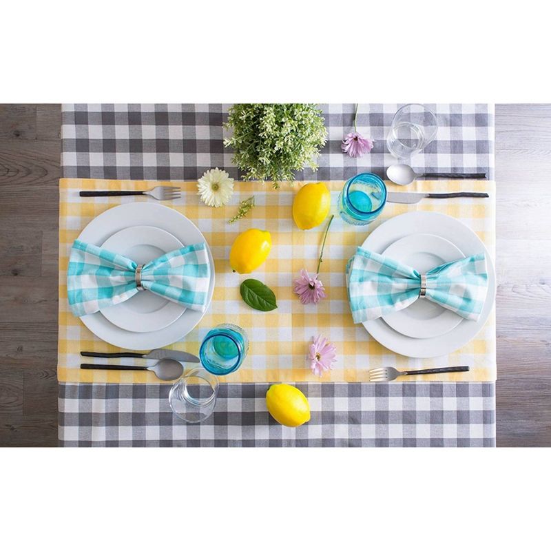 54"x79" Rectangle PVC Water Oil Resistant Plaid Pattern Tablecloths Teal - PiccoCasa