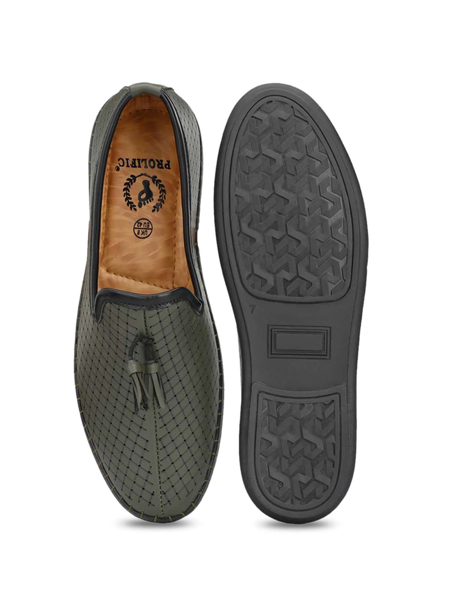 Prolific Men's Olive Casual Mocassins
