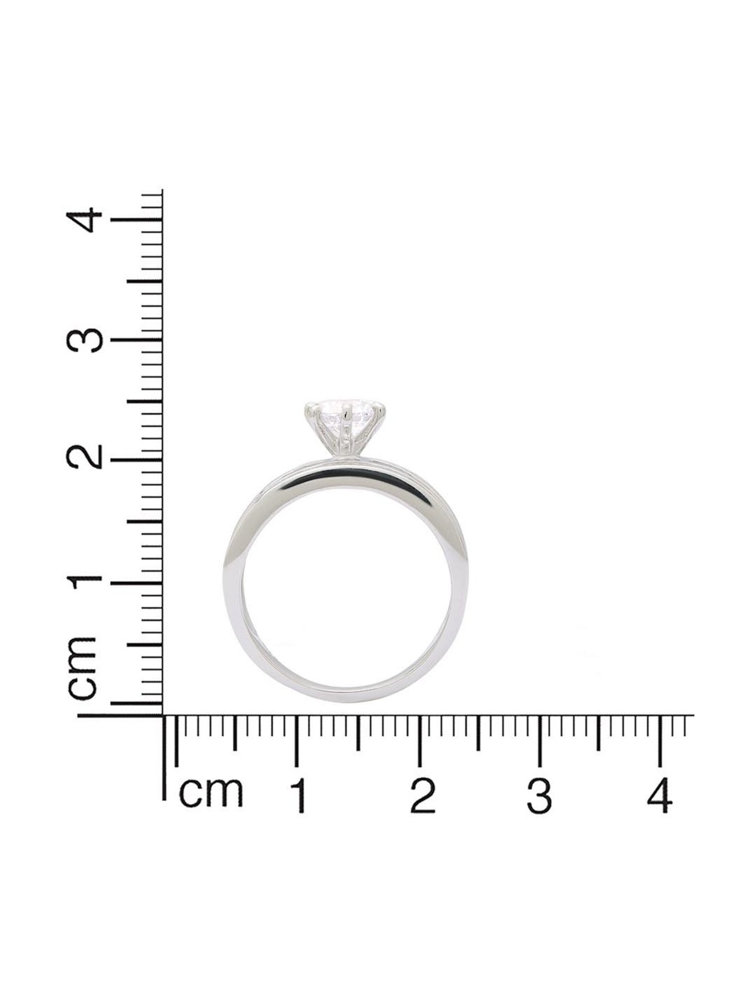 Anayra 92.5 Sterling Silver Sparkling Ring for Women